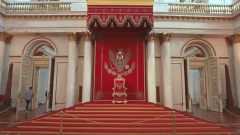 Interiors of the State Hermitage Museum. Stock Footage 199681601