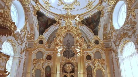 Interiors of the State Hermitage Museum. Stock Footage 200975468