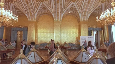 Interiors of the State Hermitage Museum. Stock Footage 200976756