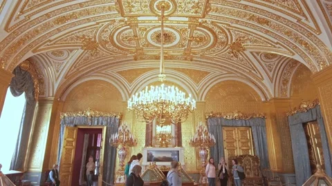 Interiors of the State Hermitage Museum. Stock Footage 200977160
