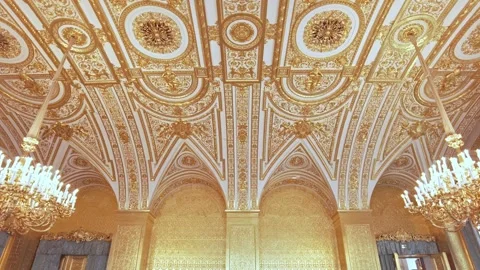 Interiors of the State Hermitage Museum. Stock Footage 200977533