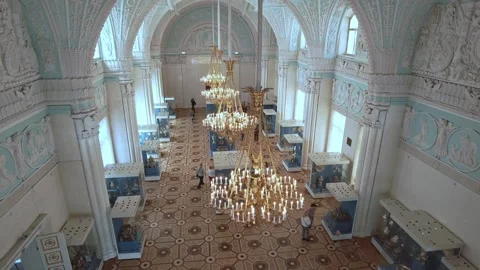 Interiors of the State Hermitage Museum. Stock Footage 200977753