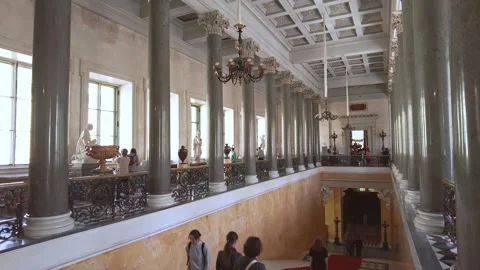 Interiors of the State Hermitage Museum. Stock Footage 201327417