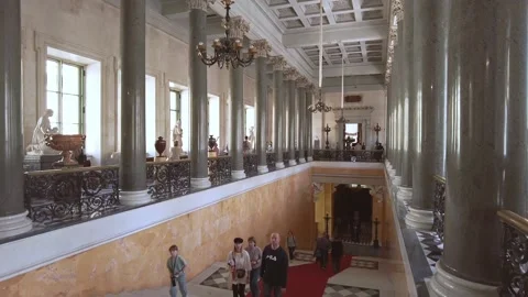 Interiors of the State Hermitage Museum. Stock Footage 201327430