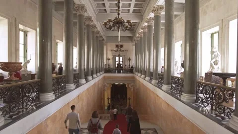 Interiors of the State Hermitage Museum. Stock Footage 201327448