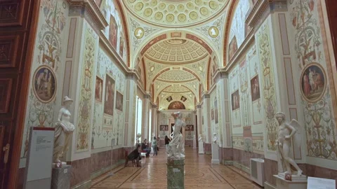 Interiors of the State Hermitage Museum. Stock Footage 201327498
