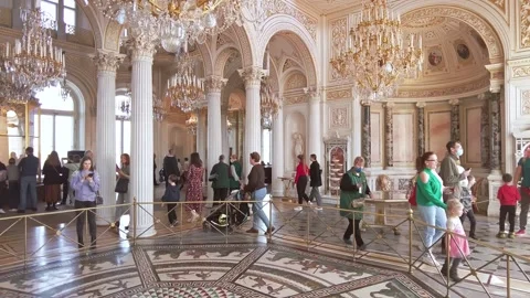 Interiors of the State Hermitage Museum. Stock Footage 201327623