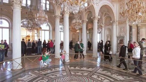 Interiors of the State Hermitage Museum. Stock Footage 201327652