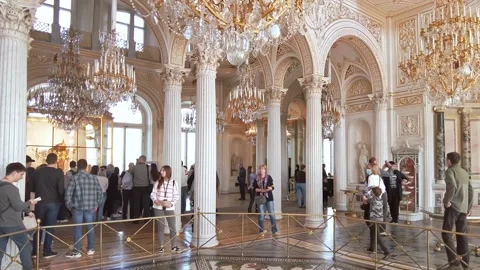 Interiors of the State Hermitage Museum. Stock Footage 201327870