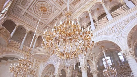 Interiors of the State Hermitage Museum. Stock Footage 201327898