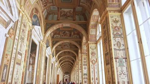 Interiors of the State Hermitage Museum. Stock Footage 201328017