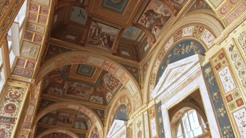 Interiors of the State Hermitage Museum. Stock Footage 201328129