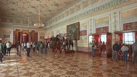 Interiors of the State Hermitage Museum. Stock Footage 201356601