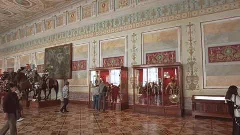 Interiors of the State Hermitage Museum. Stock Footage 201356657