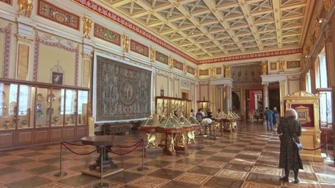 Interiors of the State Hermitage Museum. Stock Footage 201357210