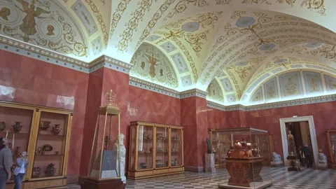 Interiors of the State Hermitage Museum. Stock Footage 201381582