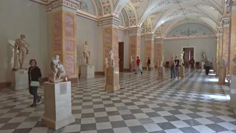 Interiors of the State Hermitage Museum. 스톡 동영상 201382081