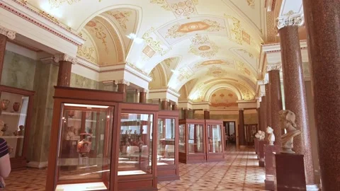 Interiors of the State Hermitage Museum. Stock Footage 201382143
