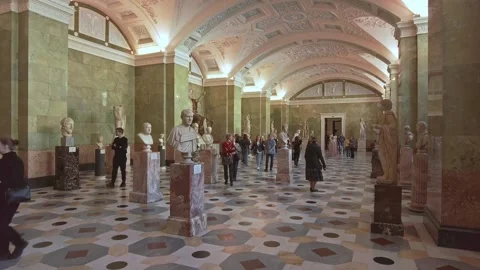 Interiors of the State Hermitage Museum. Stock Footage 201382720