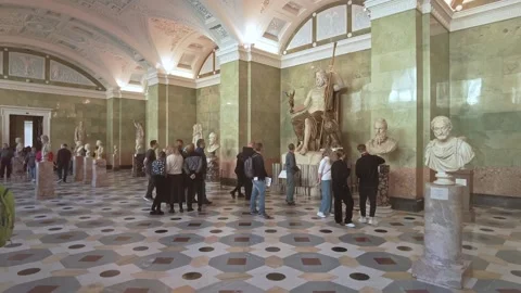 Interiors of the State Hermitage Museum. Stock Footage 201383015