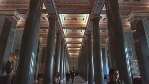 Interiors of the State Hermitage Museum. Stock Footage 201383399