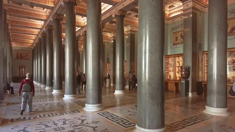 Interiors of the State Hermitage Museum. Stock Footage 201383431