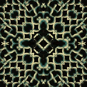 Interlace Circles Motif Seamless Pattern Illustrazione stock