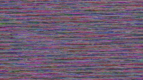 Interlace-styled Colorful Small Sized Noise Effect 스톡 동영상 152842311