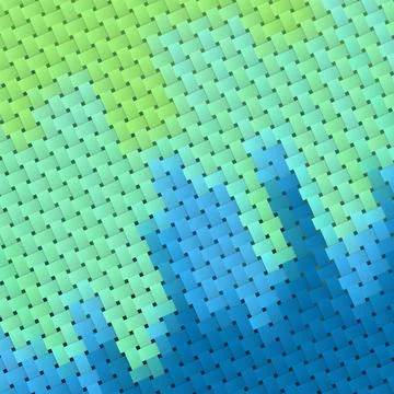 An Interlaced fiber checkered surface elements wicker Plastic weave pattern イラスト素材