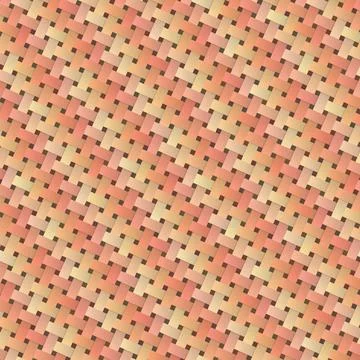 Interlaced fiber checkered surface elements wicker Plastic weave pattern texture Illustrazione stock