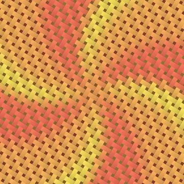 An Interlaced fiber checkered surface elements wicker Plastic weave pattern Stock Illustration