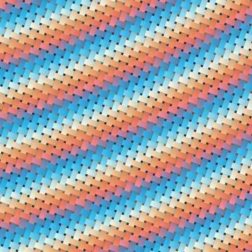 An Interlaced fiber checkered surface elements wicker Plastic weave pattern Foto stock