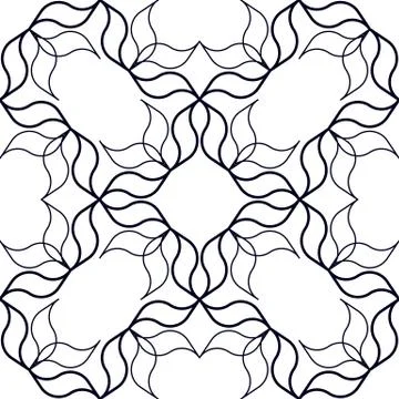 Interlaced Linear Pattern Stock Illustration