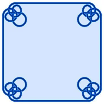 Interlaced lines frame design Stock Illustration