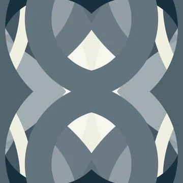 Interlaced linework pattern in bone white, tea green, sage leaf, muted forest, d Stock Illustration
