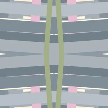 Interlaced linework pattern outline composition in vanilla, salmon rose, plum bl Stockillustratie
