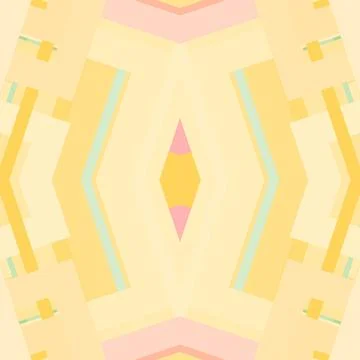 Interlaced linework pattern single-line style in honey gold, soft orange, coral Stock Illustration