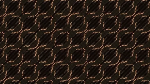 Interlaced pattern of metallic shiny elements. 3d rendering loop animation 4K Stock Footage 248957826