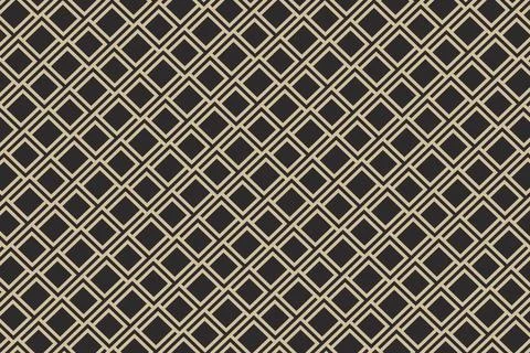 Interlaced quilted squares pattern. Repeating geometric background. Illustrazione stock