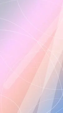 Interlaced rings and thin geometric lines float over a blue-to-cream gradie.. Stock Illustration