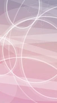 Interlaced white light trails sweep across muted pink and gray polygons, cr.. Stock Illustration