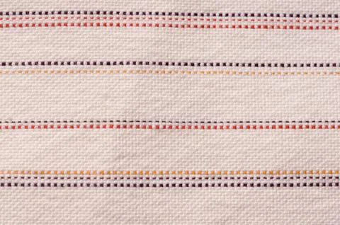 Interlacing the fabric with a close-up Stock Photos