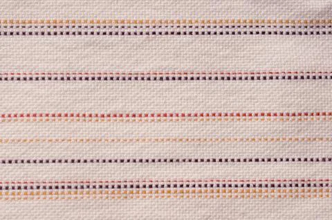 Interlacing the fabric with a close-up Stock Photos