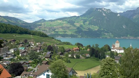 Interlaken Bernese Highlands Stock Footage 91825776