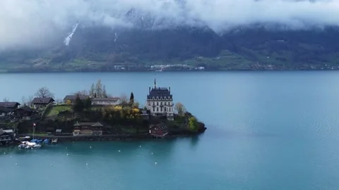Interlaken DJI MAVIC MINI 3 4K - UHD - HDR Stock Footage 231177472