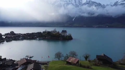Interlaken DJI MAVIC MINI 3 4K - UHD - HDR Stock Footage 231177987