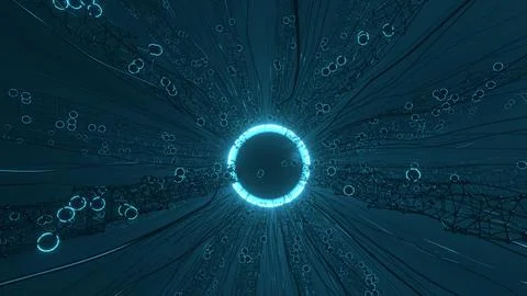 Interlinked Data Clusters Stock Photos