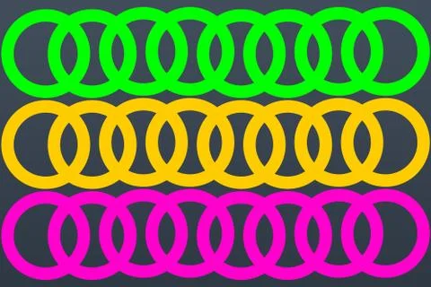 Interlinking Circles 스톡 일러스트