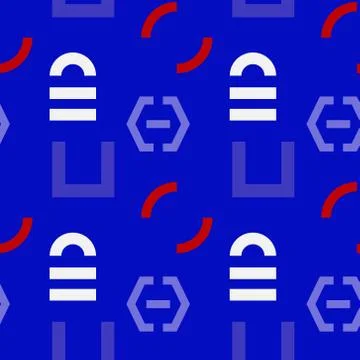 Interlock graphic seamless pattern Stock Illustration