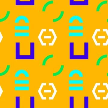 Interlock graphic seamless pattern Stock Illustration